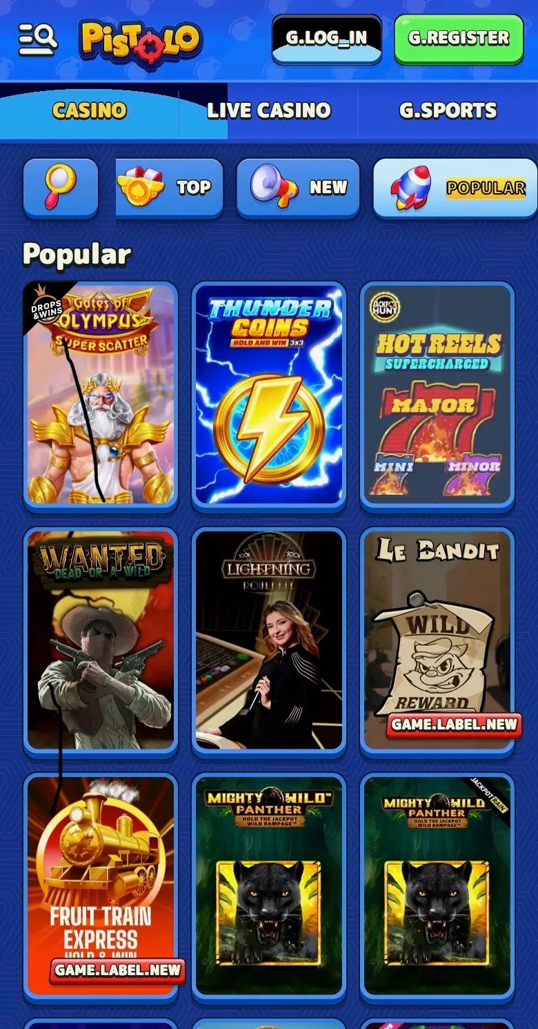 Explore kasyno pistolo